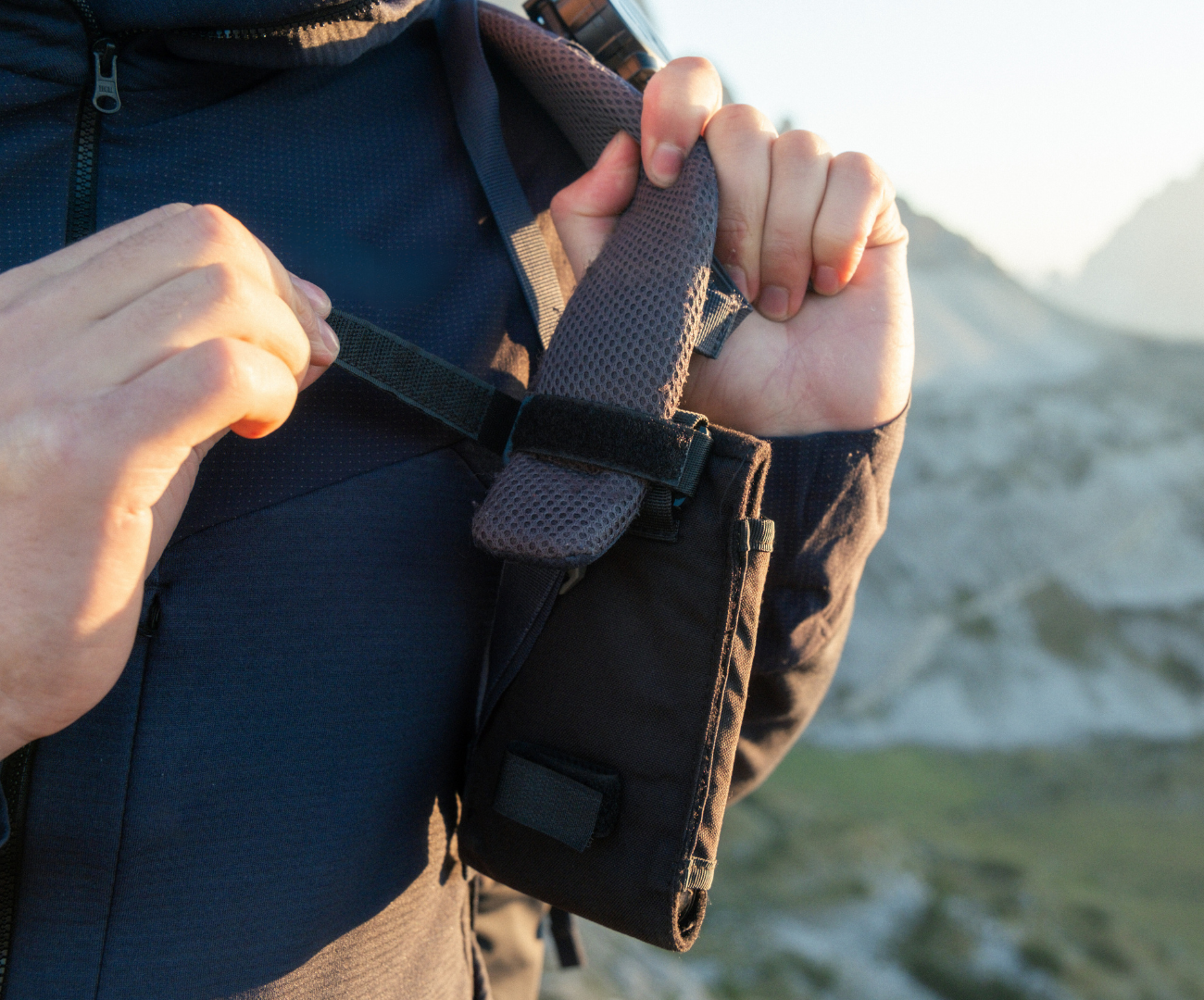 handyhalterung wanderrucksack REELOQ Handytasche Standard